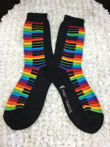 Women's Rainbow Keyboard Socks