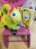 "Nola" the Worry Woo Plush Monster Of Loneliness Book sold separate